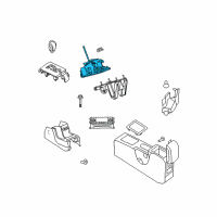 OEM Dodge Journey Transmission Shifter Diagram - 4766410AE