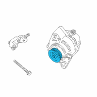 OEM 1991 Toyota Tercel Pulley Diagram - 27411-70261