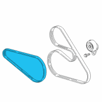 OEM Cadillac CT5 Alternator Belt Diagram - 12678130