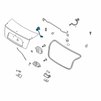 OEM 2006 Kia Spectra Trunk Lid Lock Assembly Diagram - 812502FA00