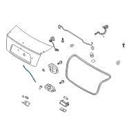 OEM Kia Cable Assembly-Trunk Lid Inside Diagram - 812222F000
