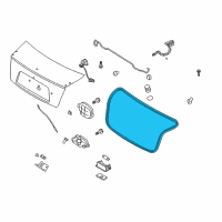 OEM 2008 Hyundai Elantra Weatherstrip-Trunk Lid Opening Diagram - 87321-2H000