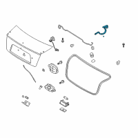 OEM 2005 Kia Spectra Hinge Assembly-Trunk Lid Diagram - 792102F000