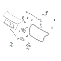 OEM Kia Spectra Switch Assembly-Luggage Compartment Diagram - 932302F000
