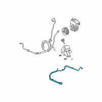 OEM 2002 Pontiac Aztek Hose Asm-P/S Fluid Cooling Diagram - 15777624