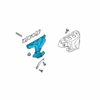 OEM 2009 Nissan Versa Exhaust Manifold Diagram - 14002-EE00A