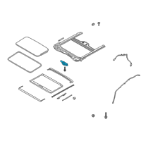 OEM Kia Forte Motor Assy-Sunroof Diagram - 81680M6000