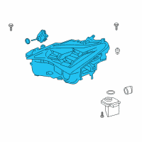 OEM 2017 Lexus RC200t Headlamp Unit With Gas, Right Diagram - 81145-24210