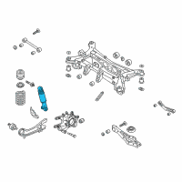 OEM Kia Sorento Rear Shock Absorber Assembly Diagram - 553101U720