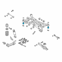 OEM 2014 Hyundai Santa Fe Sport Bushing-X/Member Rear Diagram - 55456-2W200