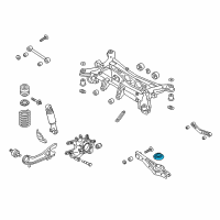 OEM 2018 Hyundai Santa Fe Sport Rear Spring Pad, Lower Diagram - 55323-2W100