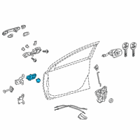 OEM 2022 Toyota Corolla Handle, Inside Diagram - 69205-12250-B0