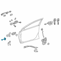 OEM Toyota Corolla Door Check Diagram - 68610-02340