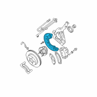 OEM 2005 Ford Explorer Sport Trac Splash Shield Diagram - 3L2Z-1214-AA