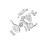 OEM Ford Explorer Sport Trac Brake Caliper Bolt Diagram - F5AZ2B296A