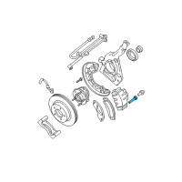 OEM 2001 Ford Explorer Sport Trac Brake Caliper Bolt Diagram - F5AZ2B296A