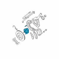 OEM 2003 Ford Explorer Sport Trac Hub & Bearing Diagram - G2MZ-1104-Y