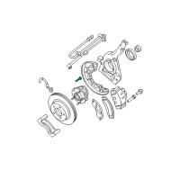 OEM 2000 Mercury Mountaineer Wheel Bolt Diagram - XL2Z-1107-AA