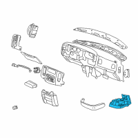 OEM Dodge Ram 3500 CUPHOLDER-Instrument Panel Diagram - 5GT151DVAE