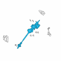 OEM 2010 Lincoln MKX Column Assembly Diagram - 9T4Z-3524-A