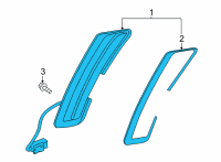 OEM Lexus Lamp Assembly, FR Marker Diagram - 81710-24040