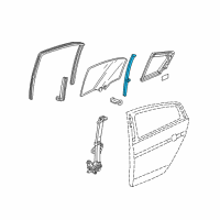 OEM 2013 Acura TL Sash, Right Rear Door Quarter Diagram - 72731-TK4-A01