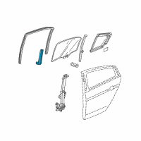OEM 2013 Acura TL Sash, Right Rear Door Center (Lower) Diagram - 72730-TK4-A01