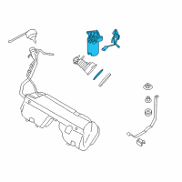 OEM 2012 BMW Z4 Fuel Pump, Right Diagram - 16-14-7-363-076