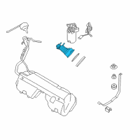 OEM 2006 BMW Z4 Fuel Filter Pressure Regulator Repair Kit Diagram - 16-11-7-168-284
