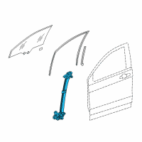 OEM 2019 Honda CR-V Regulator Assembly, Right Front Door (Power) Diagram - 72210-TLA-A11