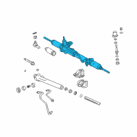 OEM 1995 Toyota Tacoma Power Steering Gear Assembly(For Rack & Pinion) Diagram - 44250-35020