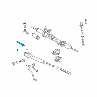 OEM 1998 Toyota Tacoma Inner Tie Rod Diagram - 45503-39066