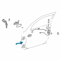 OEM 1998 Toyota Corolla Door Check Diagram - 68610-02030