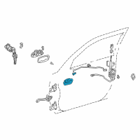 OEM 1998 Toyota Corolla Handle, Inside Diagram - 69205-02050-B1