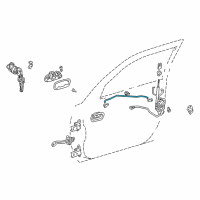 OEM 1998 Toyota Corolla Lock Rod Diagram - 69712-02031