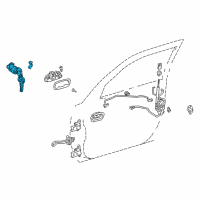 OEM 2001 Toyota Corolla Cylinder & Keys Diagram - 69051-12530