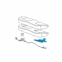 OEM Cadillac XTS Seat Cushion Heater Diagram - 22890129