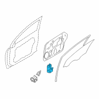 OEM Hyundai Sonata Motor Assembly-Front Power Window, RH Diagram - 82460-3Q001