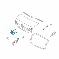 OEM 2006 Kia Optima Trunk Lid Latch & Opener Assembly Diagram - 812302G000