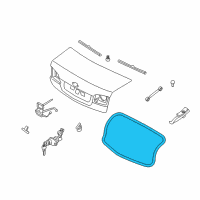 OEM 2007 Kia Optima Weather Strip-Trunk Diagram - 873212G000