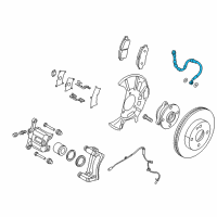 OEM Toyota Yaris Brake Hose Diagram - 47340-WB001