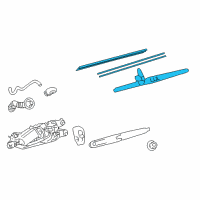 OEM 2018 Toyota 4Runner Rear Blade Diagram - 85242-35050