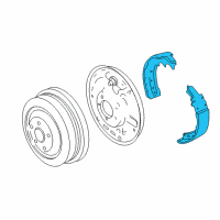 OEM 1997 Dodge Dakota Shoe Kit-Drum Diagram - 4761805