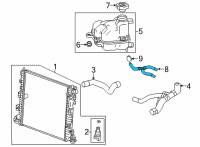 OEM Cadillac CT5 Lower Hose Diagram - 84615570