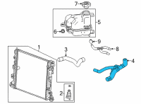 OEM 2021 Cadillac CT5 Lower Hose Diagram - 84850650