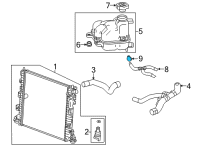 OEM 2021 Cadillac CT5 Inlet Hose Clamp Diagram - 11603323