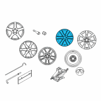 OEM 2003 Infiniti G35 Wheel-Alloy Aluminum Diagram - 40300-AU525