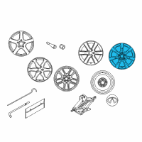 OEM Infiniti G35 Alloy Wheel Rim Diagram - 40300-7W025