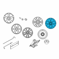 OEM 2005 Infiniti G35 Alloy Wheel Rim Diagram - 40300-7W025