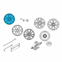 OEM 2004 Infiniti G35 Wheel Rim Diagram - 40300-AL026